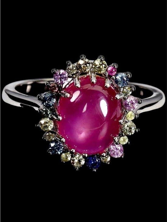 Atlanta Gem & Mineral Show Jewelry - Rare Genuine Ruby with Multi Colored Sapphires
See Video